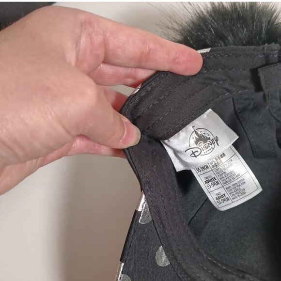 Disney Parks Minnie Mouse Ears with Bow Baseball Hat Black Red - Picture 5 of 8